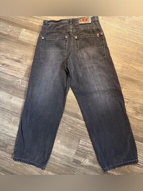 vintage Southpole Y2K grey stone wash baggy fit jeans 32x28